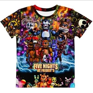 Five Nights at Freddy's Colorful Character Graphic Tee